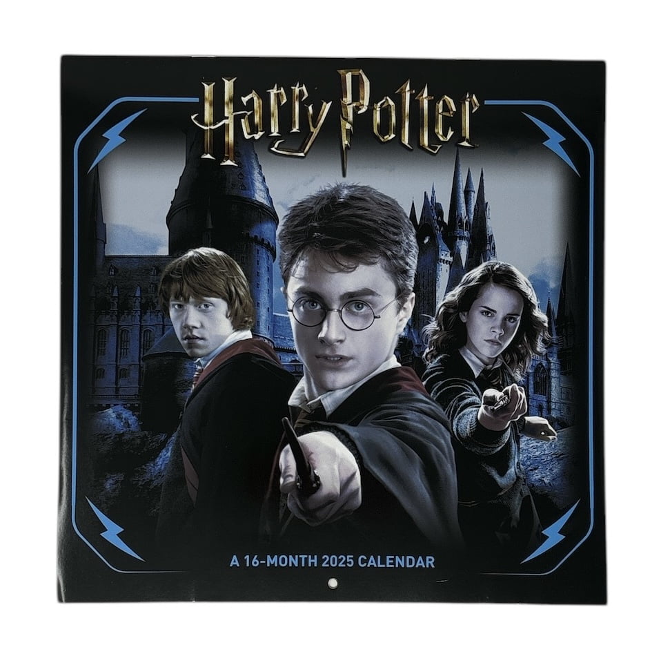 Harry Potter 16 Month 2025 Wall Calendar