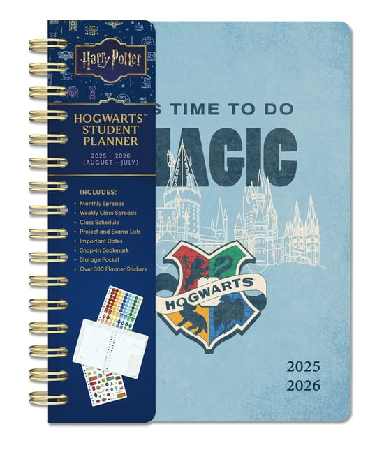 Harry Potter 20252026 Harry Potter Hogwarts Student Planner, (Spiral