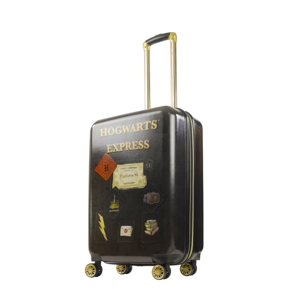 Harry Potter 25 Inch Rolling Luggage, Hogwarts Express Hardshell Suitcase with Spinner Wheels, Black