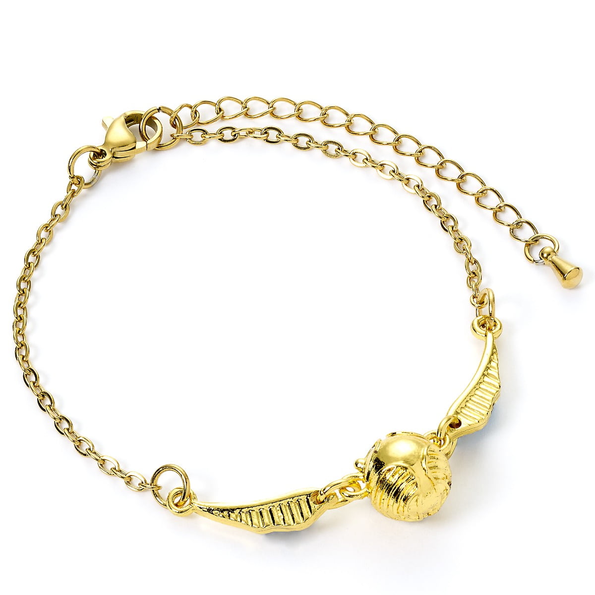 CARAT SHOP UK Harry Potter 3D Golden Snitch Gold Bracelet
