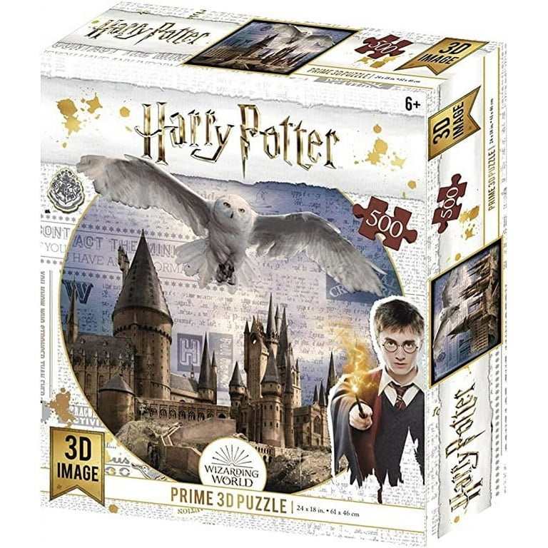 Harry Potter 3D Puzzle - Hogwarts Castle 500 Jigsaw Puzzle Ages 6+ (2) 
