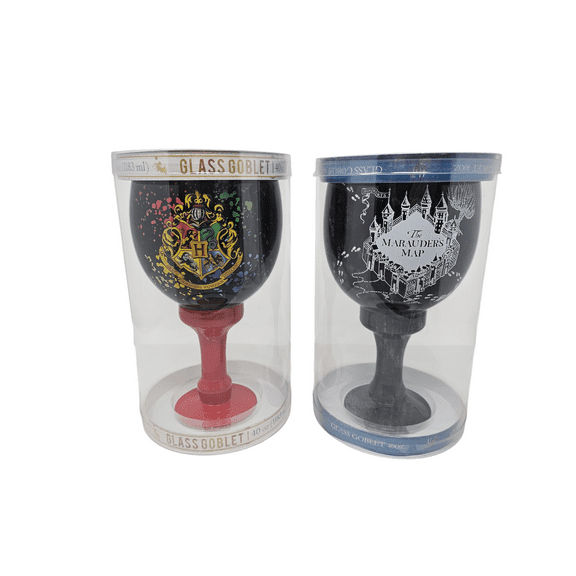 Harry Potter 40oz Glass Goblets Set of 2