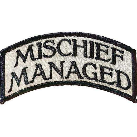 Harry Potter Mischief Managed Full Color Iron-On Patch