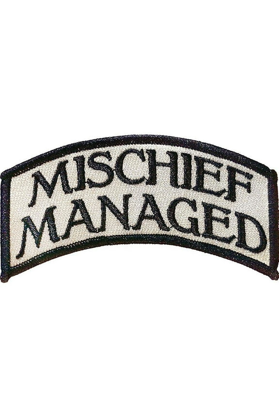 Harry Potter Mischief Managed Full Color Iron-On Patch