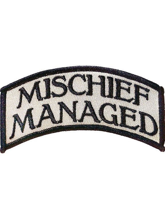 Harry Potter Mischief Managed Full Color Iron-On Patch