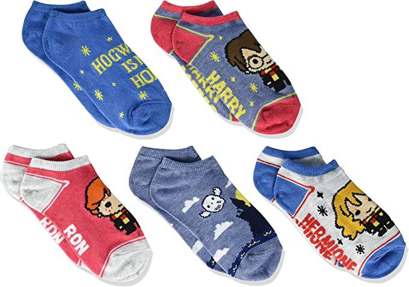 Harry Potter 5 Pack No Show Socks Baby-Girls Kids NWT sock sizes 6–8.5 shoe  sizes 7.5–3.5