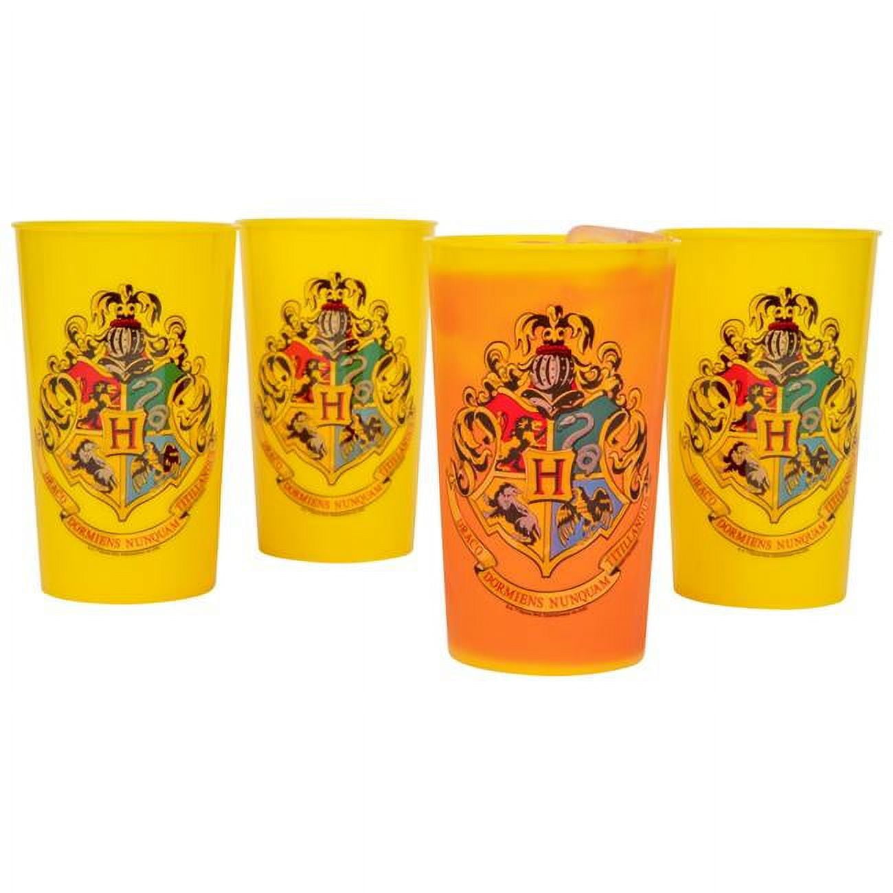 Harry Potter House Crests 4-Pack Color Change Plastic Tumbler Set