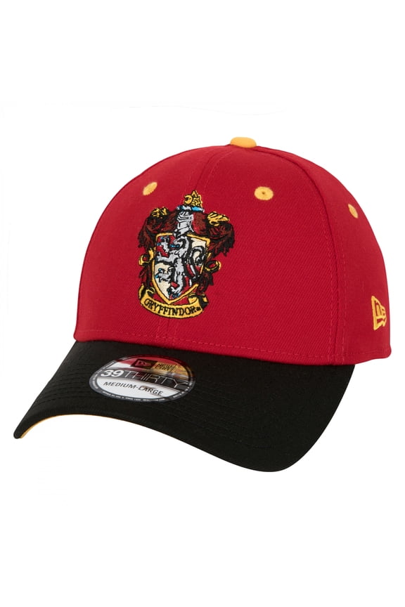859887-small-med Gryffindor Crest New Era 39Thirty Fitted Hat, Red & Black - Small & Medium