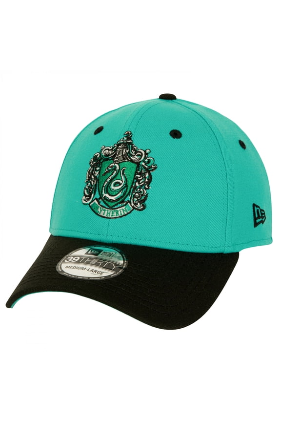 859891-medium-la Slytherin Crest New Era 39Thirty Fitted Hat, Green & Black - Medium & Large