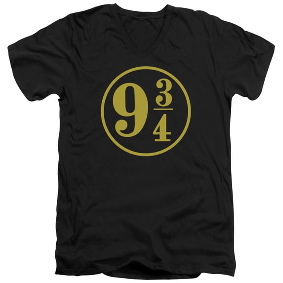 Harry Potter - 9 3/4 - Slim Fit V Neck Shirt - Large