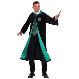 Harry Potter Slytherin Robe Men's Halloween Fancy-Dress Costume for Adult,  Regular Standard