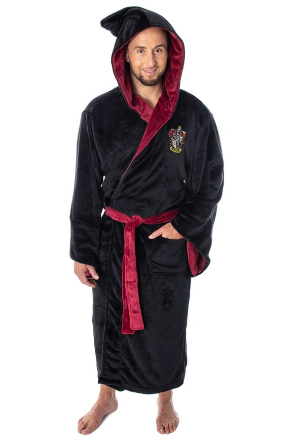 Harry Potter Adult Fleece Plush Hooded Robe