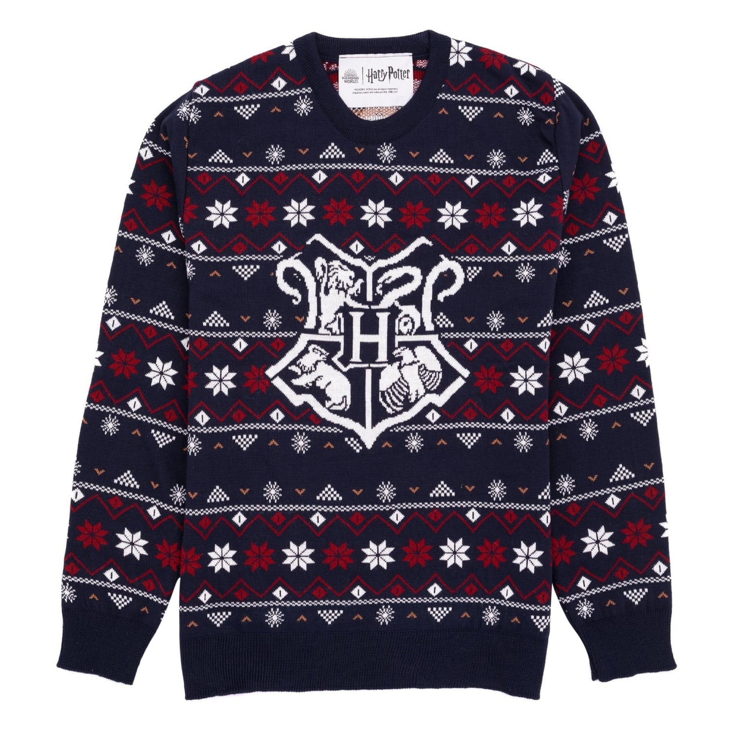 Harrypotter Xmas Crest Crewneck Sweatshirt Harry Potter Adult Harrypotter Xmas Crest Crewneck Sweatshirt Harry Potter Adult