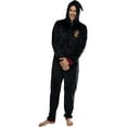 thumbnail image 1 of Harry Potter Men's Hooded One-Piece Hogwarts Houses Pajama Union Suit - Hufflepuff Gryffindor Slytherin Ravenclaw, 1 of 5