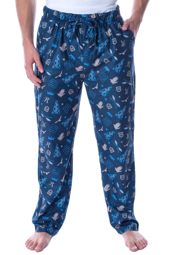 Harry Potter Adult Men's Quidditch House Pajama Pants - 4 Houses Available