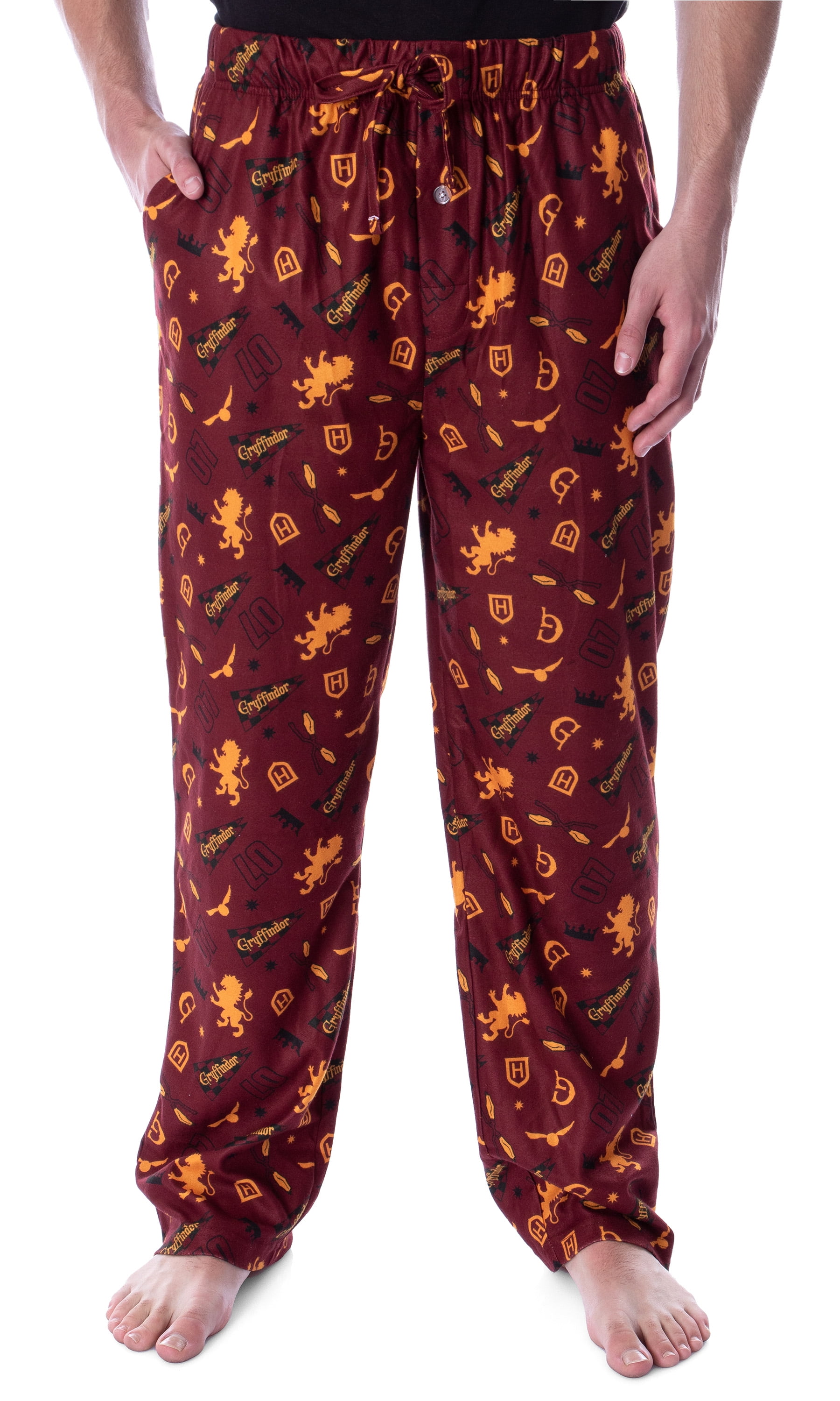 Harry Potter Adult Men s Quidditch House Pajama Pants 4 Houses Available