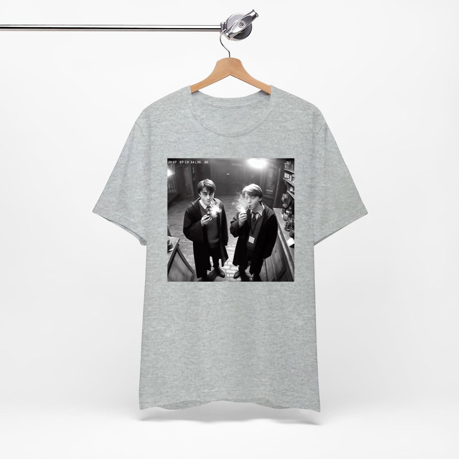 Harry Potter And Ron Weasley Smoking Cigarettes Vintage Look Funny Meme ...