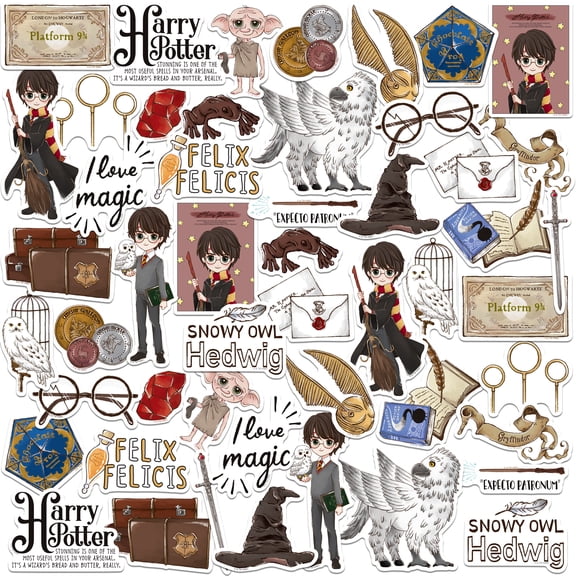 Harry Potter And The Deathly Hallows Part 2 Chibi Collection 50Ct Sticker Pack