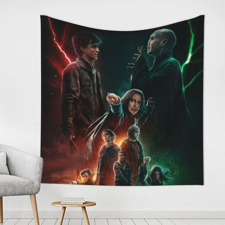Harry Potter And The Deathly Hallows Tapestry Luxury Wall Hanging Tapestries Decor For Bedroom Living Room Dormitory Mural Blanket 59x59in Walmart