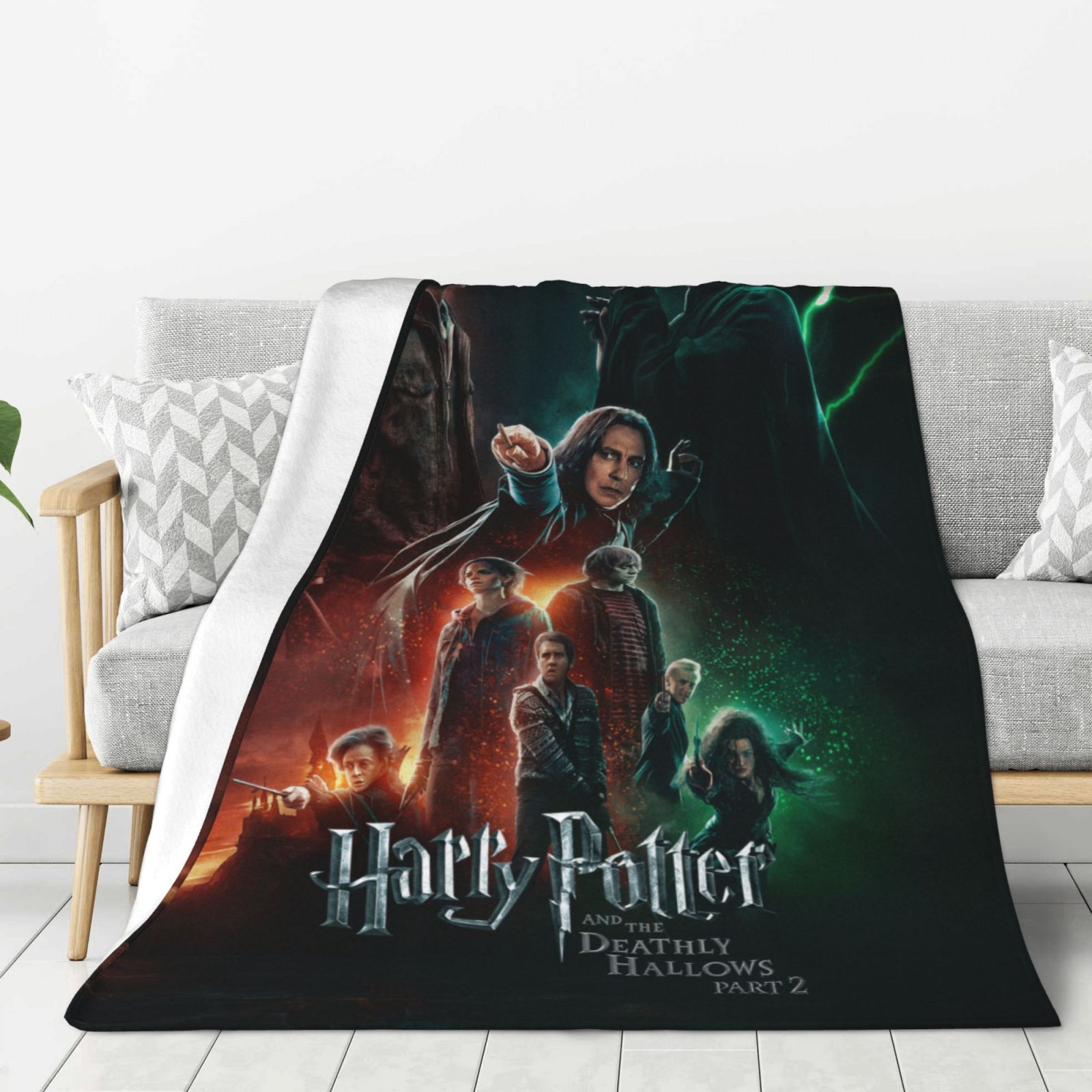 Harry Potter And The Deathly Hallows Thick Blanket Cozy Soft Fuzzy Anti