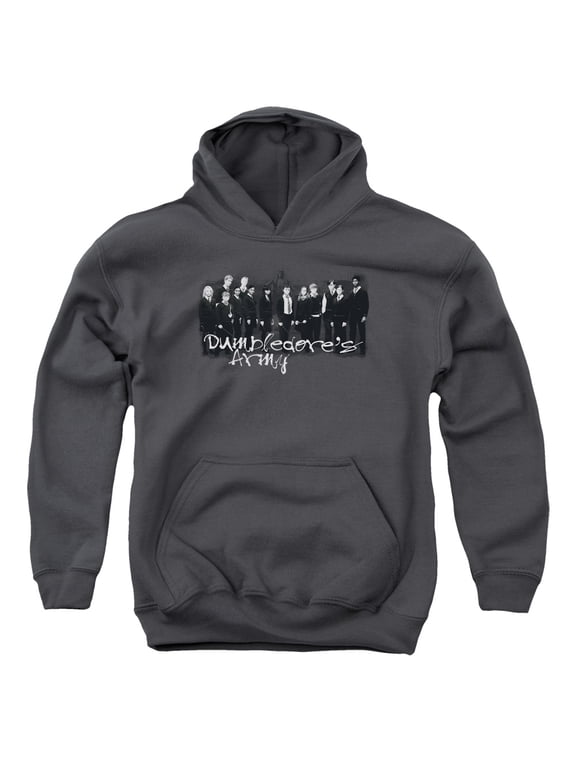 Harry Potter And The Order Of Phoenix Da Squad Youth Pullover Hoodie Sweatshirt Charcoal