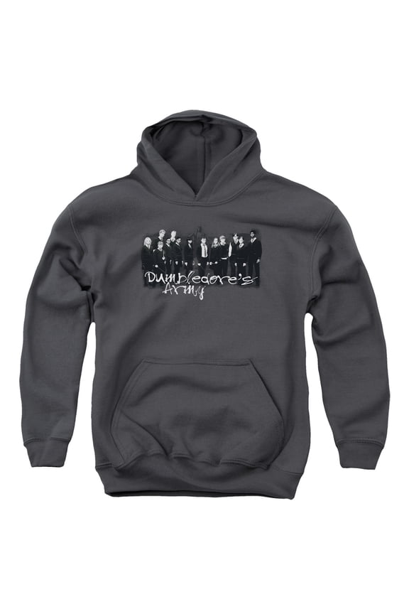 Harry Potter And The Order Of Phoenix Da Squad Youth Pullover Hoodie Sweatshirt Charcoal