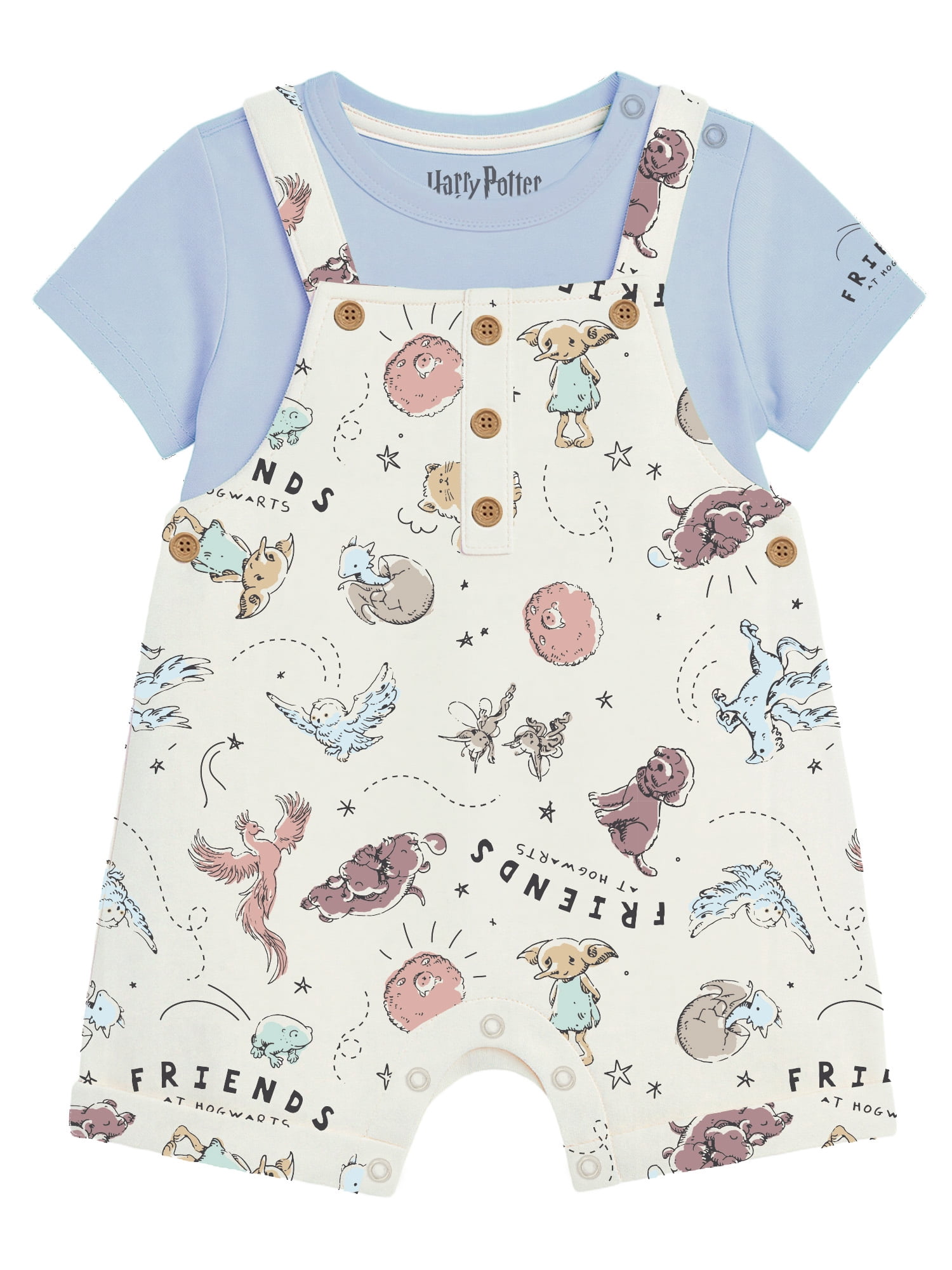 Harry Potter Baby Boy 2 Piece Shortall Set, Sizes 0-24 Months