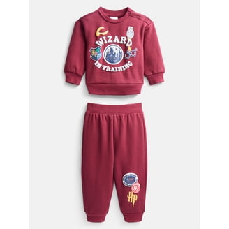 Harry Potter Baby Boys Fleece Sweatshirt and Pants Set, 2 Piece, Sizes 0/3M-24M