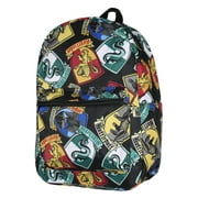SEVEN TIMES SIX Harry Potter Backpack Hogwarts Houses Crest All Over Print Laptop Travel Backpack