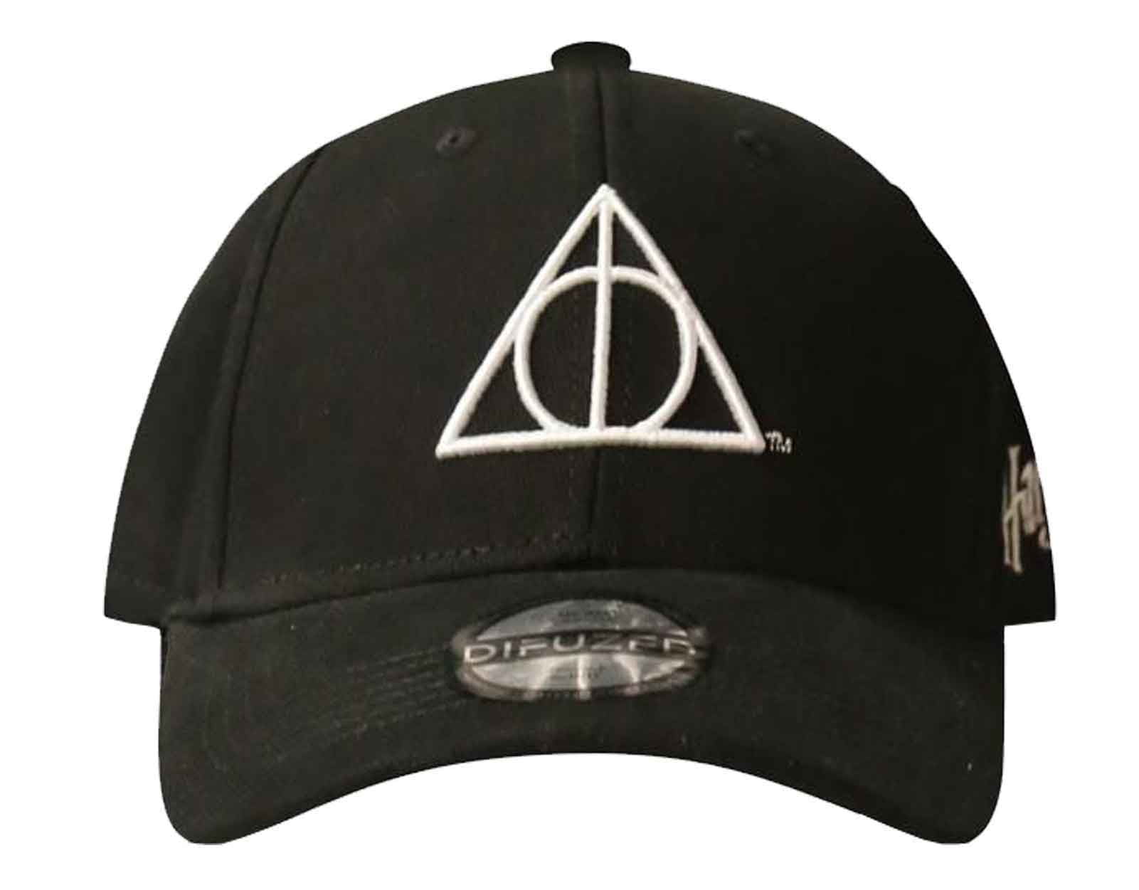 Harry Potter Baseball Cap Deathy Hallows Logo new Official Black Snapback