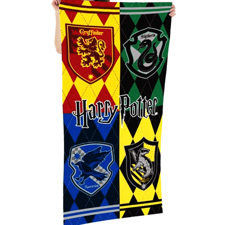 Harry Potter Houses Crest Beach Towel