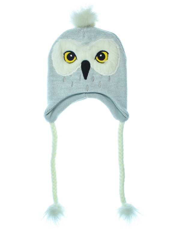 Beanie Hedwig Owl Costume Laplander Hat Pom Beanie