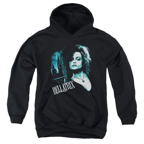 Harry Potter - Bellatrix Closeup - Youth Hooded Sweatshirt - Medium