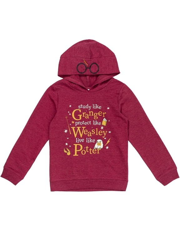 Big Girls French Terry Pullover Hoodie Little Kid to Big Kid