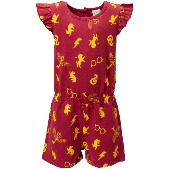 Harry Potter Big Girls French Terry Sleeveless Romper Little Kid to Big