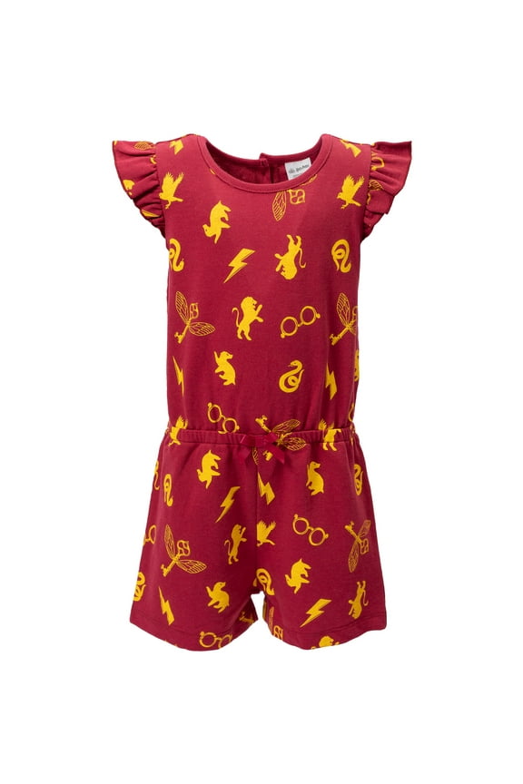 Big Girls French Terry Sleeveless Romper Little Kid to Big