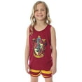 thumbnail image 1 of Harry Potter Girls' Hogwarts House Crest 2 PC Tank Top Shorts Pajama Set - Gryffindor Slytherin Hufflepuff Ravenclaw, 1 of 6