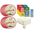 thumbnail image 1 of Harry Potter Birthday Party Supplies Bundle Pack includes 16 Lunch Plates, 16 Lunch Napkins, 1 Table Cover, 1 Esave Dinosaur Sticker Sheet (Bundle for 16), 1 of 4
