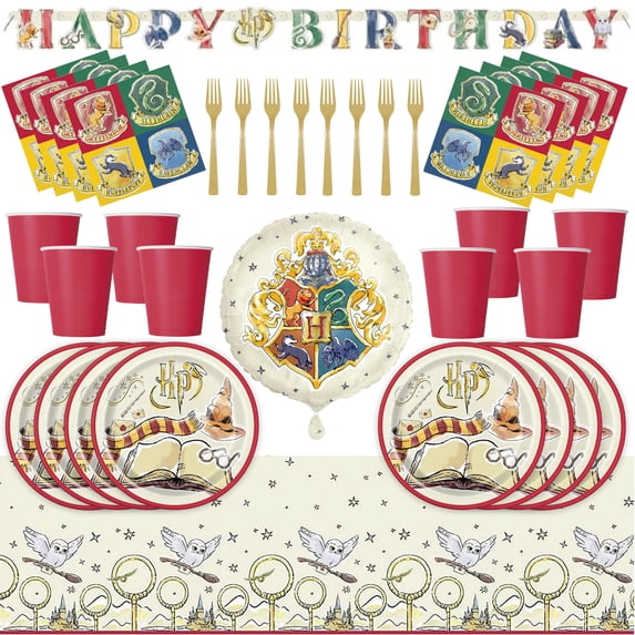Harry Potter Birthday Party Supplies Set for 16 Guests