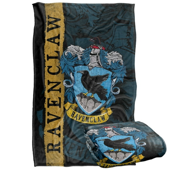 Harry Potter Blanket, 36"x58" Harry Potter House Crest Ravenclaw Silky Touch Super Soft Throw Blanket