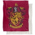 thumbnail image 1 of Harry Potter Blanket, 50"x60", Drawn Gryffindor Crest Silky Touch Sherpa Back Super Soft Throw Blanket, 1 of 5