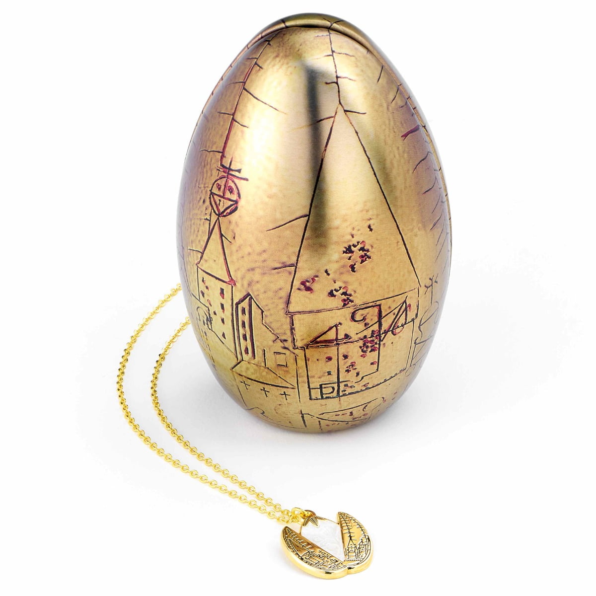 CARAT SHOP UK Harry Potter Boxed Golden Egg Gift Tin with Necklace