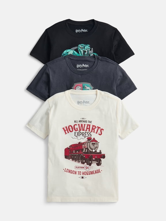 Boys Crewneck Graphic Tee with Short Sleeves, 3-Pack, Sizes XS-2XL