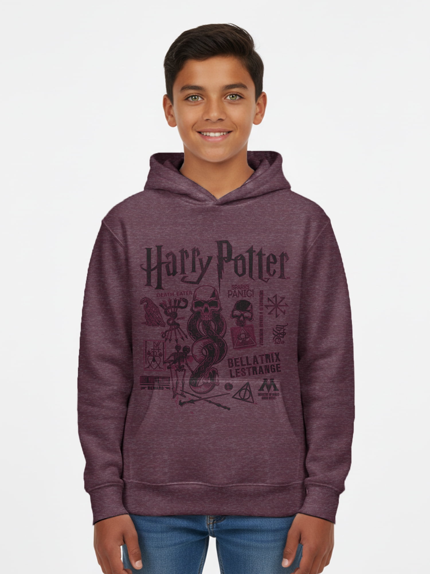 Harry Potter Little and Big Boys Horcruxes Graphic Hoodie, Sizes 4-18