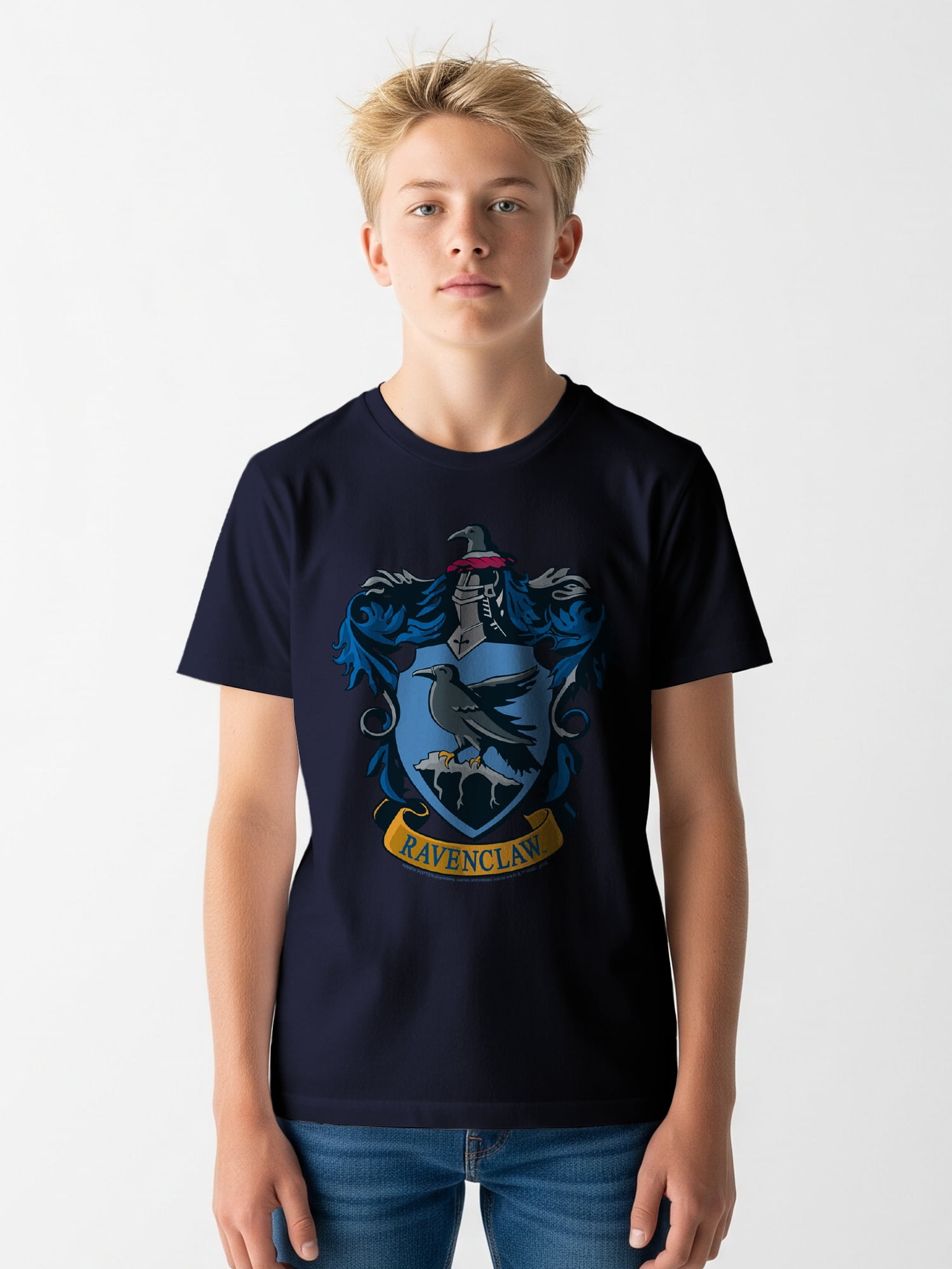 Harry Potter, Boys' & Big Boys' Graphic Tee, Ravenclaw Crest, Sizes 4-18