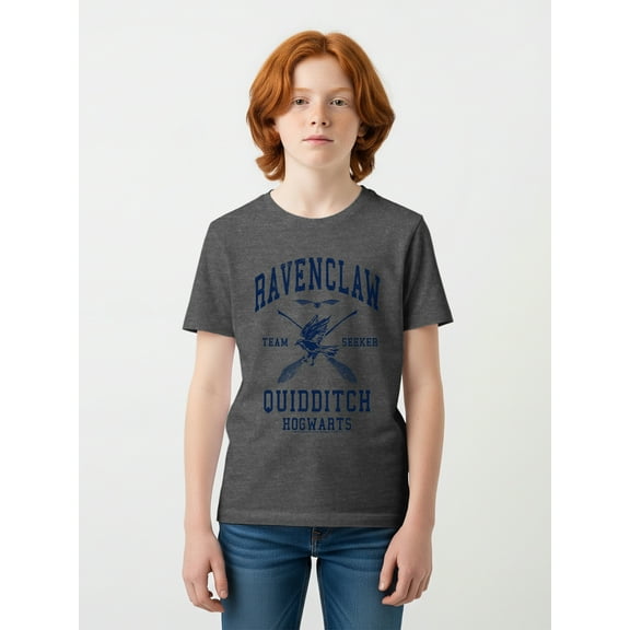 Harry Potter, Boys' & Big Boys' Graphic Tee, Ravenclaw Quidditch Seeker, Sizes 4-18