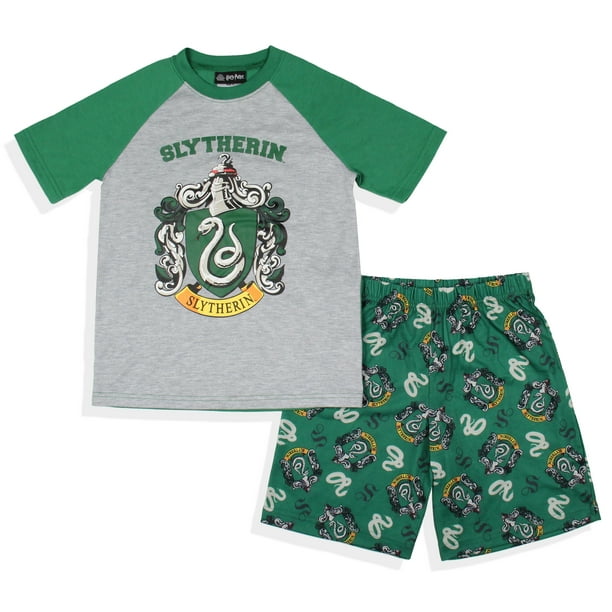 Harry Potter Boys Hogwarts All Houses Sleep Pajama Set Shorts Walmart Business Supplies