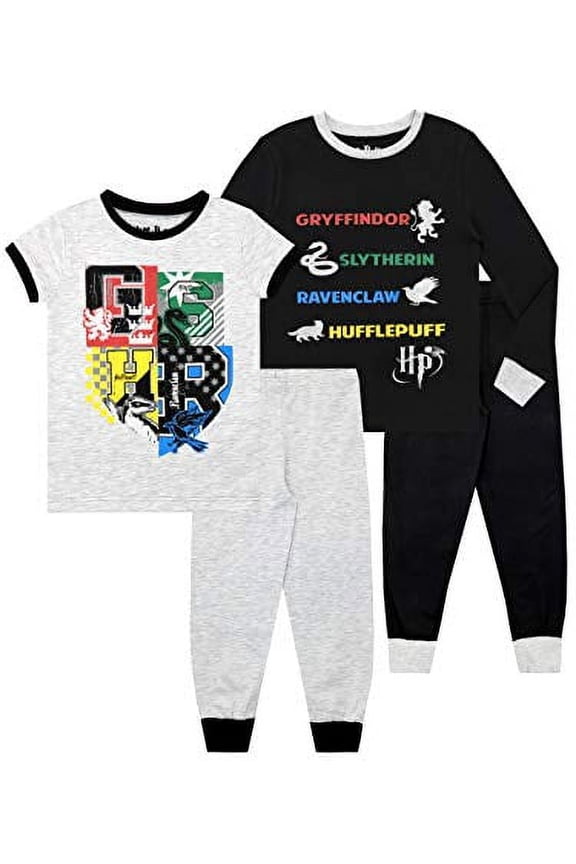 Boys Hogwarts Pajamas Pack of 2 Multicolored Size 7
