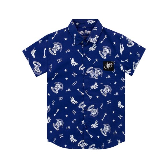 Harry Potter Boys Short Sleeve Shirt Sizes 6-14