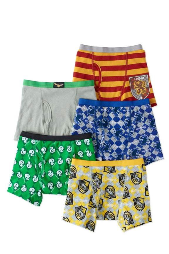 Boys Underwear, 5 Pack Boxer Briefs Sizes 4-8